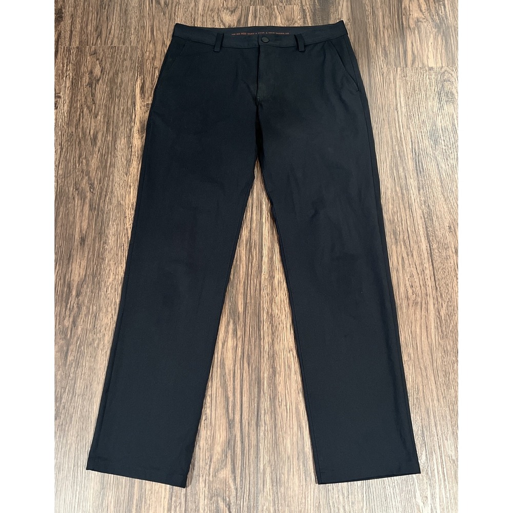 Rhone Commuter Slim Fit Color Black Chino Pants Stretch Men's Size 31